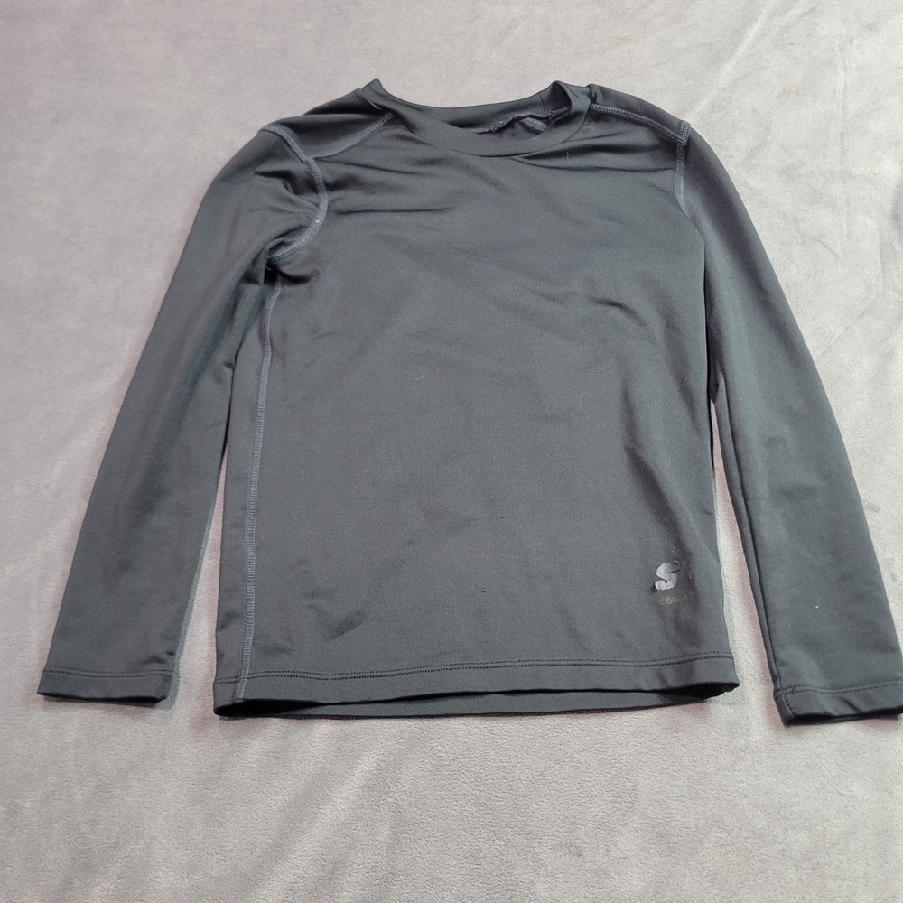 Starter Kids Boys Black‎ Long Sleeve Compression Shirt Size M 8 Athletic Top